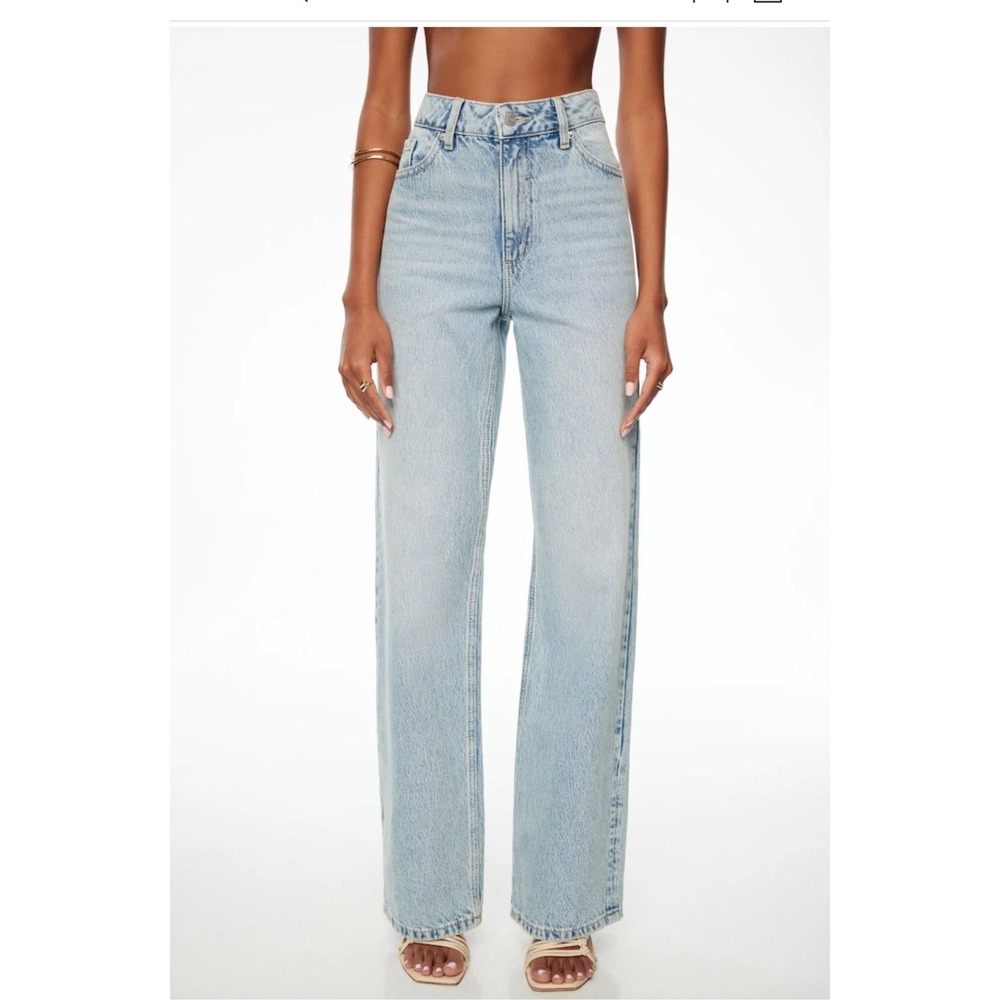 Dynamite Denim Heidi High Rise Wide Leg Jeans Silverthorne Blue Size 10 30R NWT